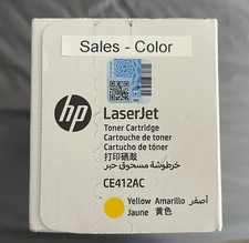 Genuine HP CE412AC Yellow Toner Cartridge OEM LaserJet New