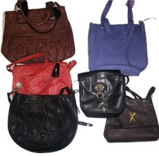 Lot of 6 Leather Bags Crossbody Purse Nine West Marco Avane Paloma Picasso Faiez