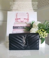 Authentic Pre-owned Yves Saint Laurent Grain De Poudre Envelope Wallet
