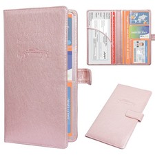 Leather Car Registration  Insurance Holder Vehicle Document Organizer