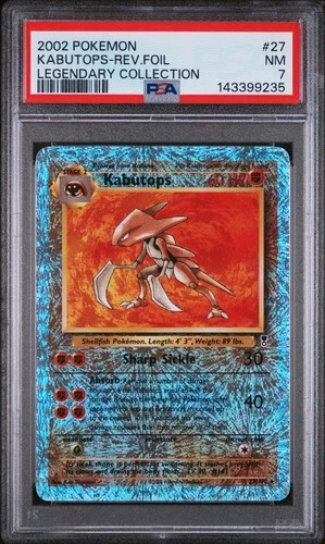 Pokemon Kabutops Reverse Holo Legendary Collection 27/110 PSA 7