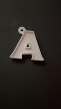 Letter A Keychain 3D Printed Alphabet Keychain