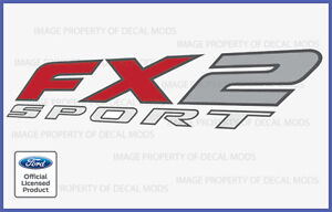 Set of 2 Ford F150 FX2 Sport Decals F Stickers Truck 4x4 Bed Side 