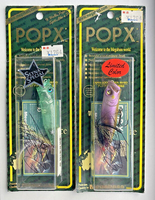 Megabass POPX Seyna Special Limited Signed SS Lamune Crystal & SS White Mask RAR
