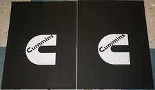Pair 18" x 24" Cummins Logo Mud Flaps Ram Trucks cummings ford dumptruck