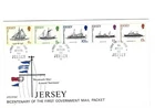Jersey Comm/FDC   - Bicentenary of 1st Gov Mail Packet - 1978 (JY17)