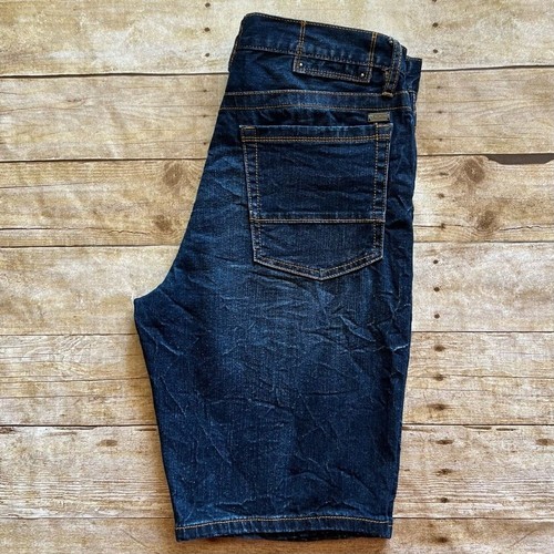 Guess Size 31 Stylish Distressed Mens Shorts Dark Blue - Picture 5 of 10