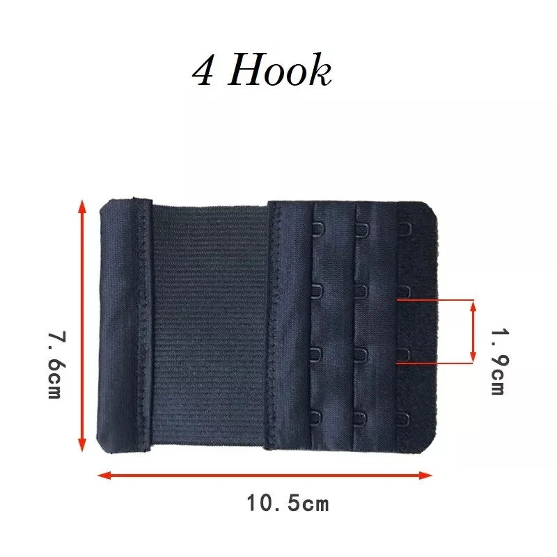 3ROW 2,3,4 Hook Bra Extender Extension Bra Strap Strapless Underwear Maternity - Image 4 of 4