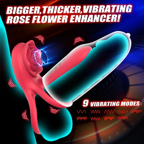 Penis Cock Ring Vibrator G-spot Dildo Massager Sex Toys For Men Couples - Picture 1 of 16