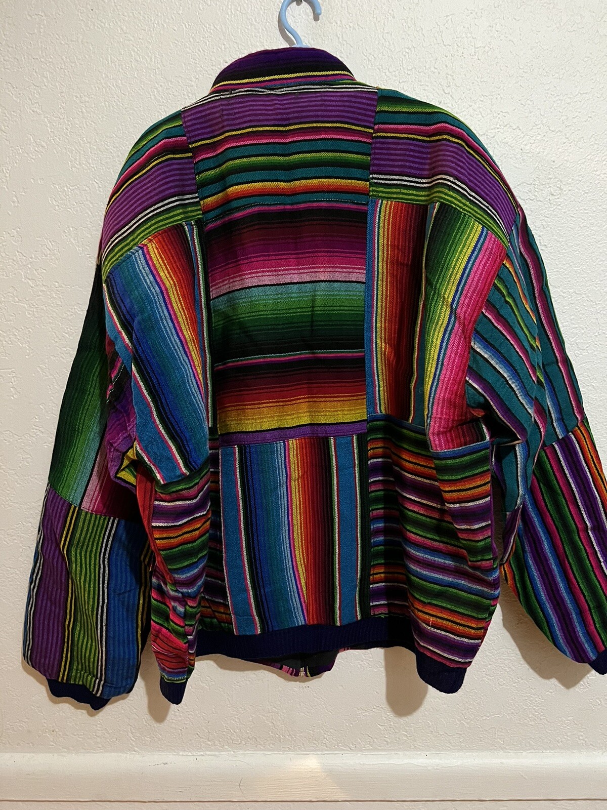 Embroidered Patchwork Guatemalan Bomber Jacket. S… - image 10