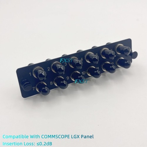 LGX Fiber Optical Panel 12 ST Simplex SM/MM Adapter Compatible COMMSCOPE LGX - Picture 9 of 9