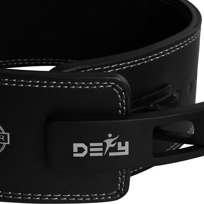 Fitgriff® Weightlifting Belt for Men and Women - Professional Lever Belt - Weight Lifting, Powerlifting, Gym, Workout, Training (Black, L