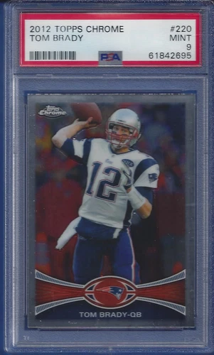 2012 TOPPS CHROME TOM BRADY #220 MINT PSA 9 PATRIOTS