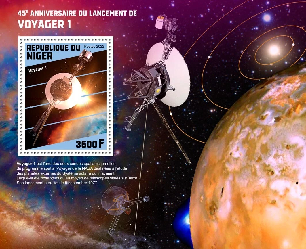 45th Anniversary of Launch of Voyager 1 Space MNH Stamps 2022 Niger S/S |  eBay