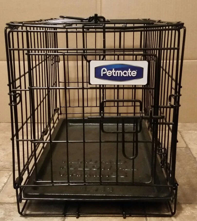 Petmate 2 门训练撤退线狗窝黑色,19 英寸 L X 11 英寸 W X 13 H — 第 3/4 张图片