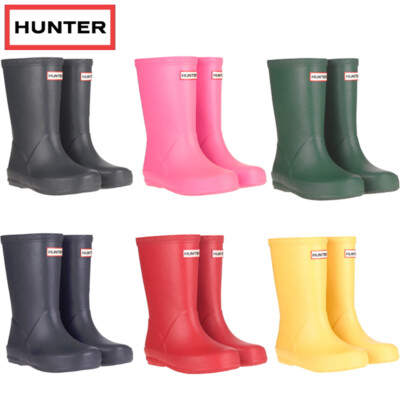 Hunter Original First Kids Wellington Boots Toddler Little Kids Rain Boots NEW