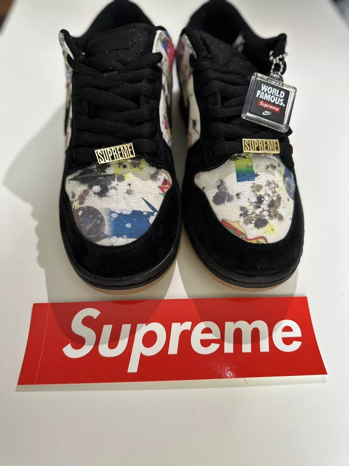 Nike x Supreme SB Low Rammellzee   Royaume Uni 7/États Unis 8   Vendeur de confiance ✅