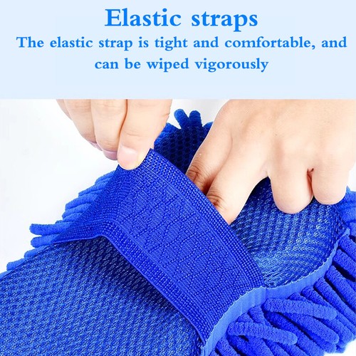 Car Wash Microfiber Car Washer Sponge Cleaning Car Detailing Washing Gloves - Picture 2 of 10