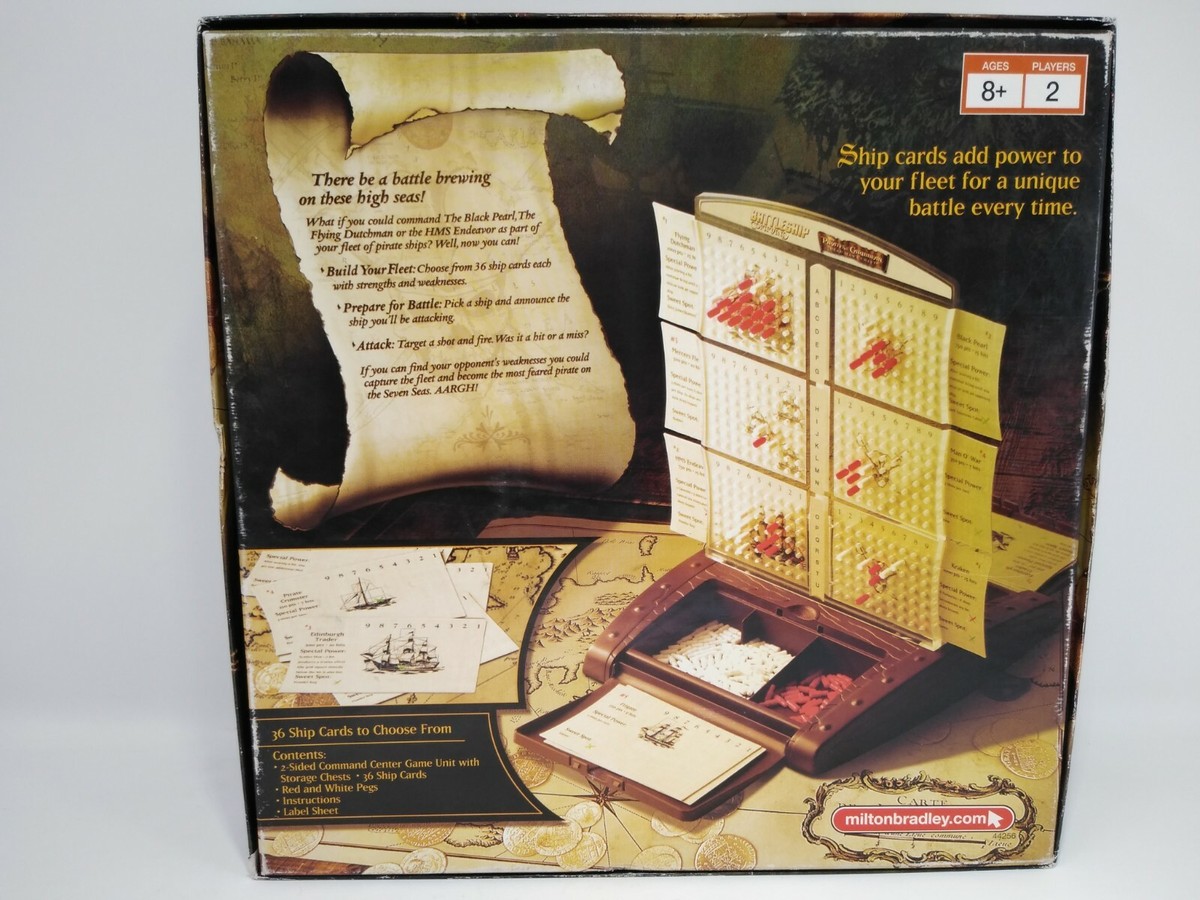 Pirates of the Caribbean Battleship Command Game Milton Bradley