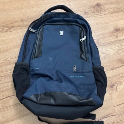 Oiwas 14 Inch Slim Laptop Backpack Blue College Notebook Bag