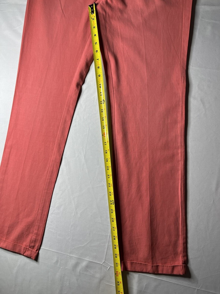 $165 36/34 36 X 32 GANT Rugger Red Canvas Chino Pants