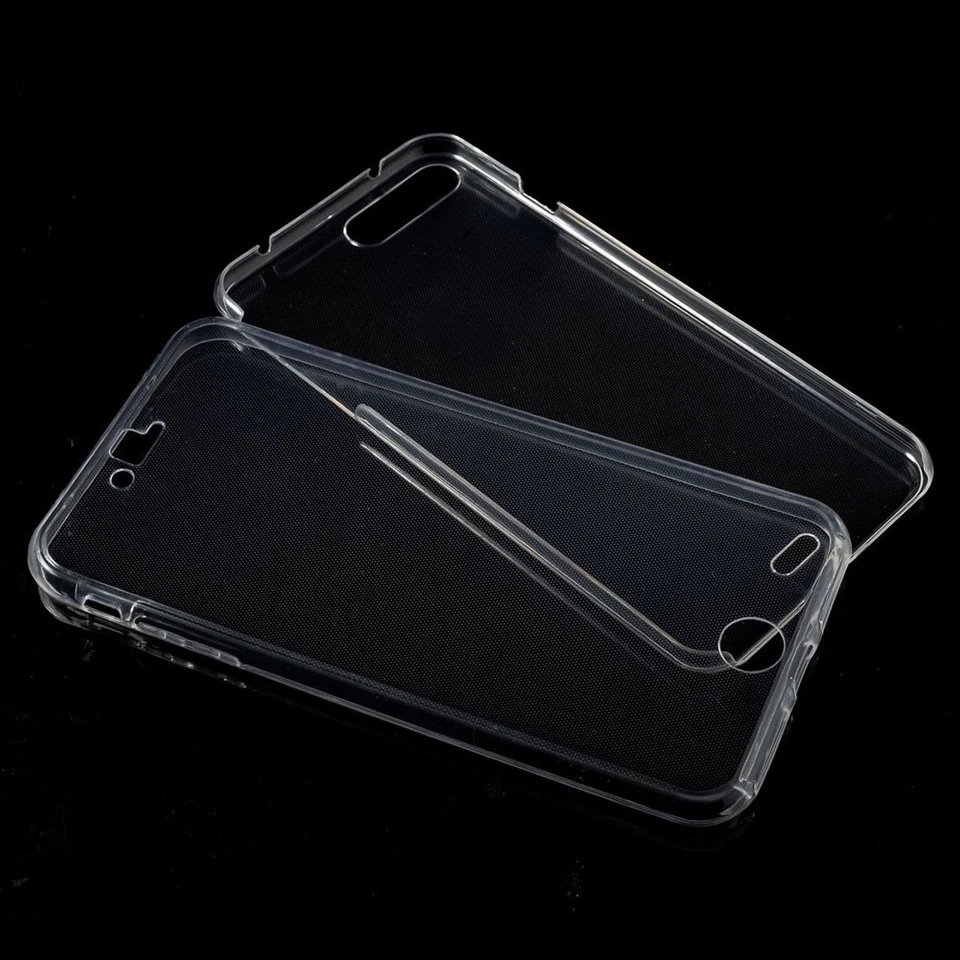 Apple iPhone 8 Plus Custodia Protettiva Completa 360 In Silicone Trasparente - Immagine 4 di 4