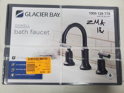 Glacier Bay Oswell Widespread Bathroom Faucet Black - 1005 129 779