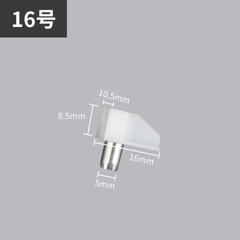 5mm White Shelf Support Pegs - 100 Pcs Cabinet Clips Steel Pin Pegs-image