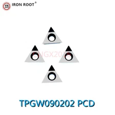 2P TPGW090202 PCD Diamond Insert Boring Blade CNC Lathe Tool For STUPR ToolS