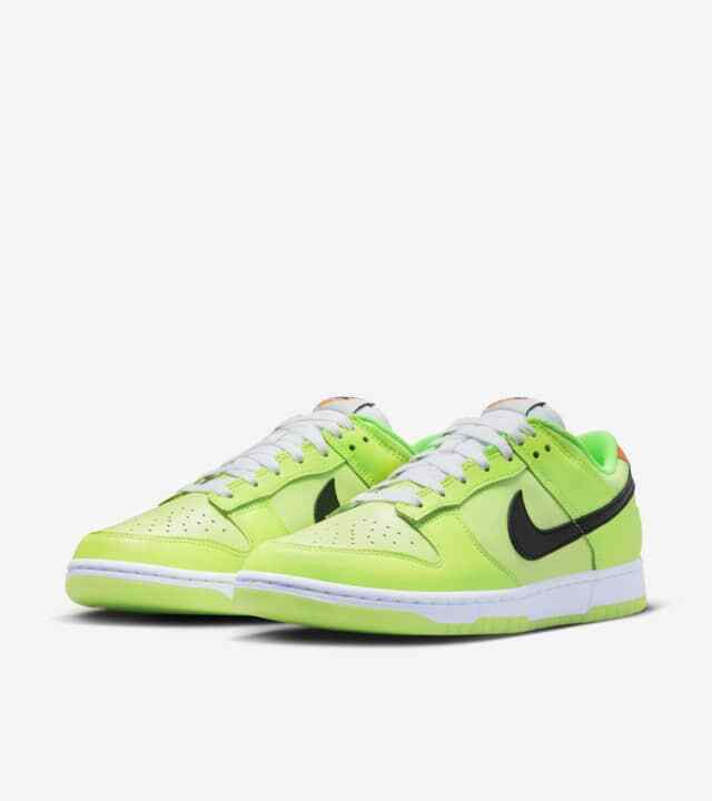 Nike Dunk Low SE Splash Volt Total Orange Green FJ4610-702 Men's