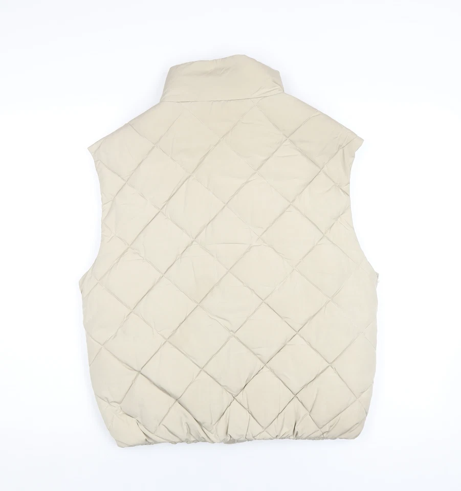 New Look Girls Beige Gilet Waistcoat Size 14-15 Years Zip - Image 2 of 4