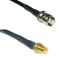 RFC195 TNC FEMALE to RP-SMA FEMALE Coax RF Cable USA-Ship Lot