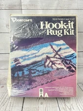 Vintage Vogart Crafts HOOK-it Rug Kit #4329 Cape Cod 20” X 27” NEW OLD STOCK USA