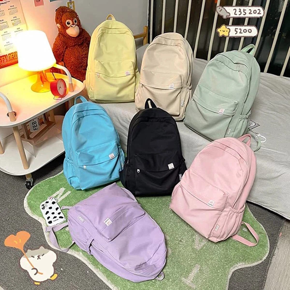 Large Backpack for School Aesthetic,Backpack School Supplies for Teen Girl