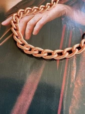 Solid Copper 1/4 of an inch wide Anklet CA792G - Available in 8 to 12"lengths.