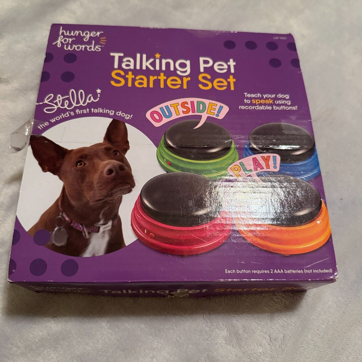 Hunger for Words Talking Pet Starter Set Recordable Buttons