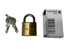 NEW Master Lock Keyed Brass Padlock VLine 4130 30mm 1-1/8"