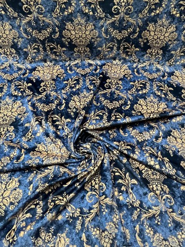 Velvet Damask Fabric, 54" Wide, for Upholstery Chair Window Craft - Sold by Yard - Picture 5 of 9