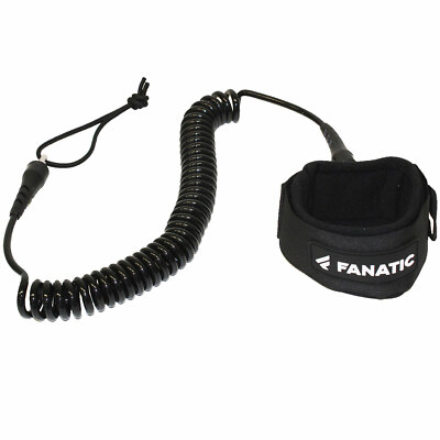Fanatic Leash SUP Stand Up Paddle Board Fangeine Spiralfangleine Coil Schwarz