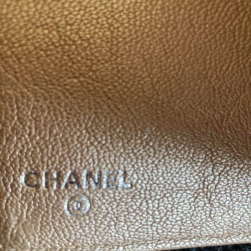 Authentic CHANEL Bicolore Coco Mark Notebook Cover 6-Ring Leather Beige - Picture 3 of 4
