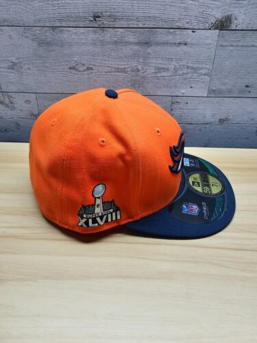 DENVER BRONCOS SUPER SCHÜSSEL XLVIII MÜTZE - NEW ERA - 59FIFTY - GRÖSSE 7 5/8 - NEU - Bild 2 von 7