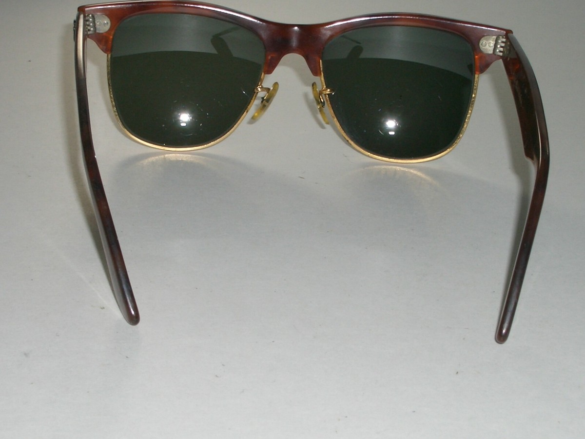 1970's 54MM VINTAGE B&L RAY BAN THICK TORT G15 UV GLASS 1970's 54MM VINTAGE B&L RAY BAN THICK TORT G15 UV GLASS