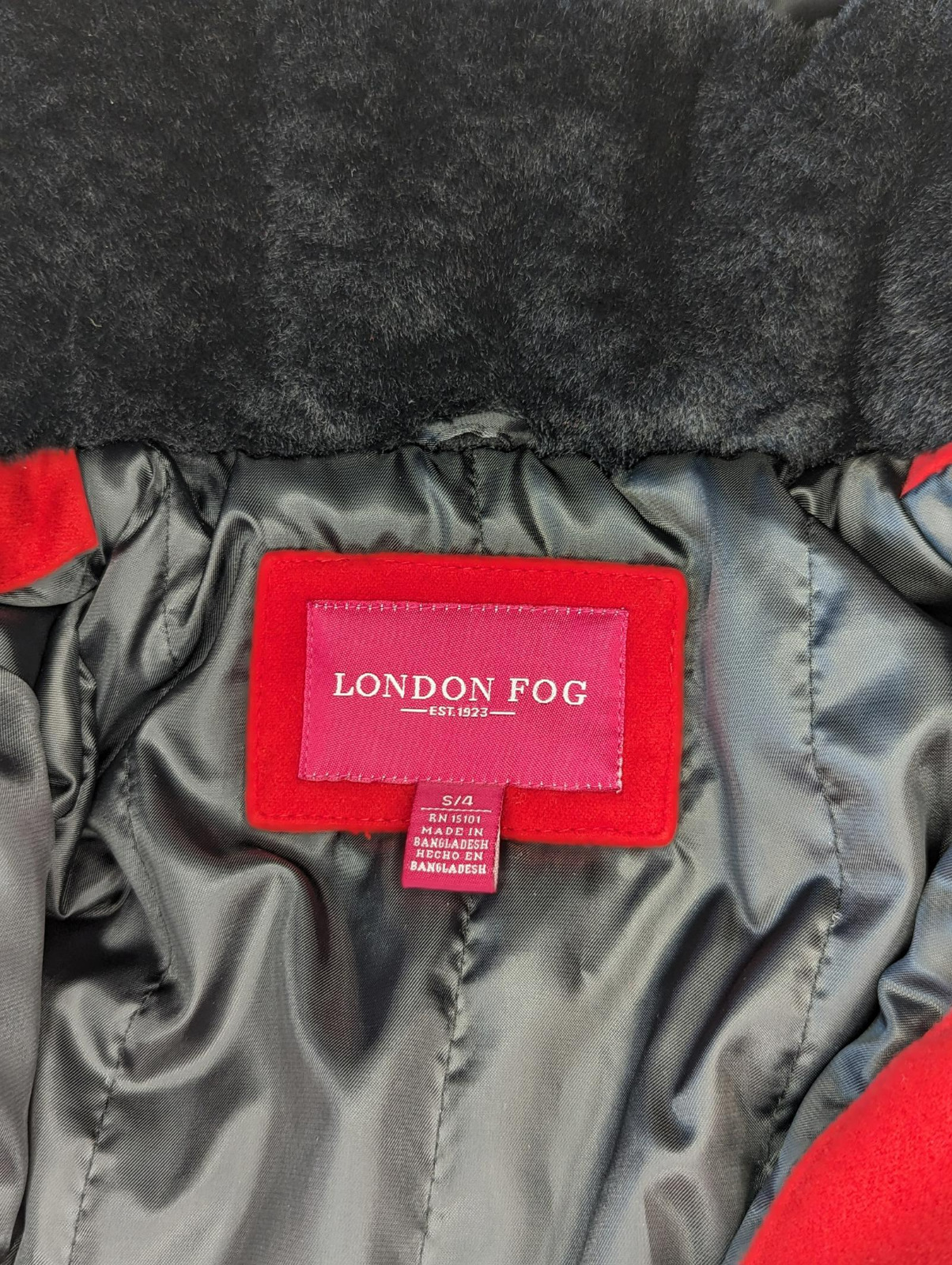 London Fog Red Heavy Winter Coat With Pockets - image 5