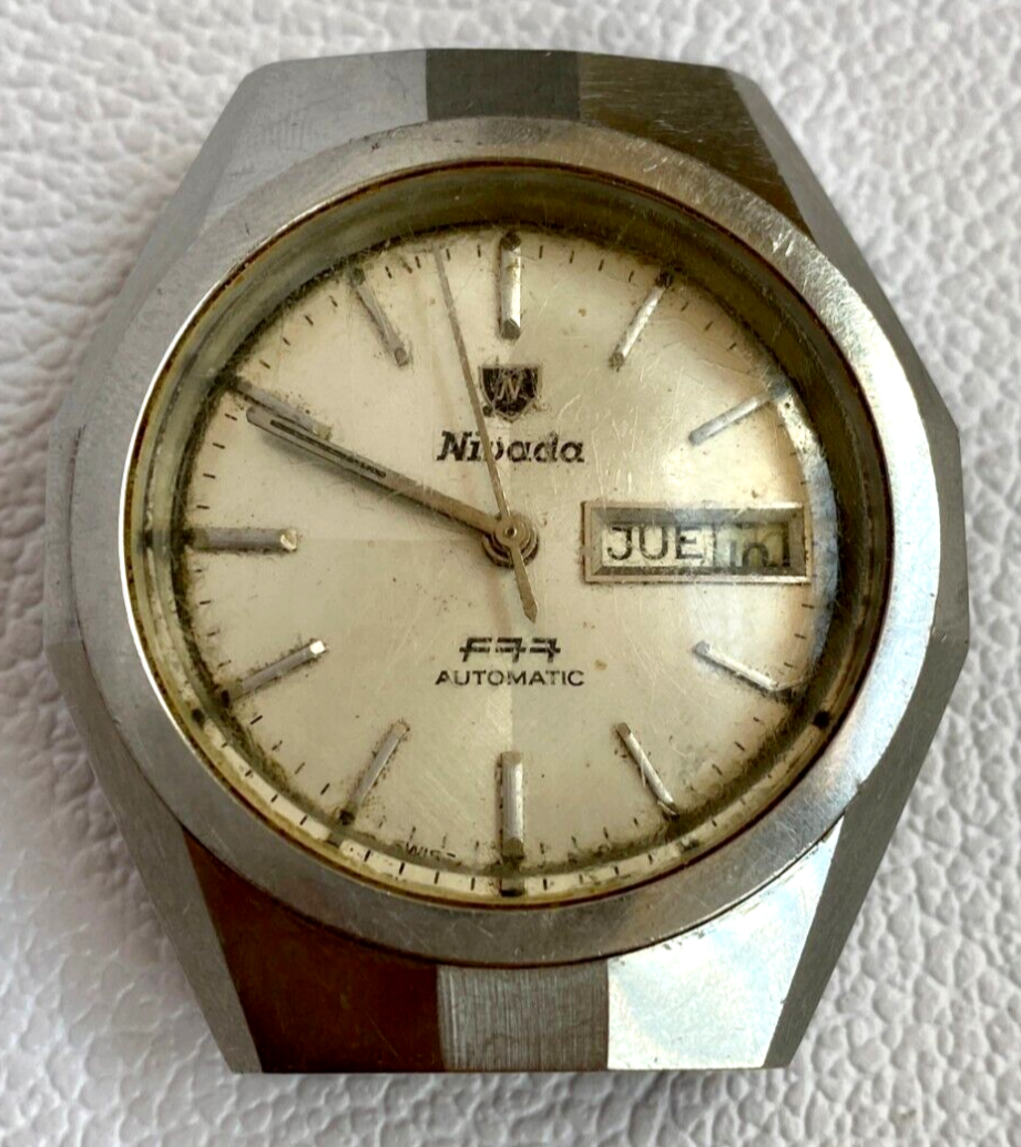 Nivada Branca ニバタ　ブランカ 1970s Nivada Automatic Branca (Ref. 98216) Tiger Eye Stone Dial