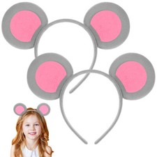 2pcs Mouse Ears Headband Animal Ear Headband Cosplay Headband
