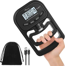 Grip Strength Tester, 396Lbs/180Kg Rechargeable Exerciser Meter Digital Hand Dyn