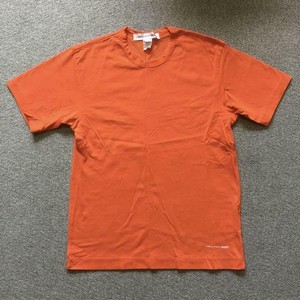 comme des garcons orange t shirt