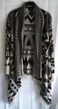 Active Cardigan Sweater Jr Miss Size Large Fringe Southwestern Shawl Aztec