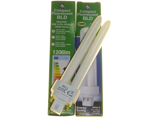 Energy Saving Light Bulb 4 Pin CFL Fluorescent Lamp Cool White 10w 13w 18w 26w - Picture 9 of 11