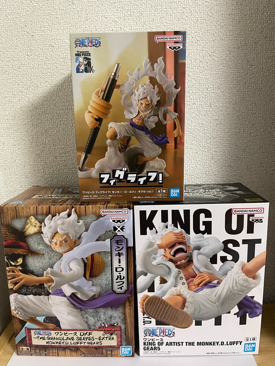 ニカ　ギア5 KING OF ARTIST 他 4点セット ワンピース KING OF ARTIST ルフィ ギア5 ニカ KOA 4体